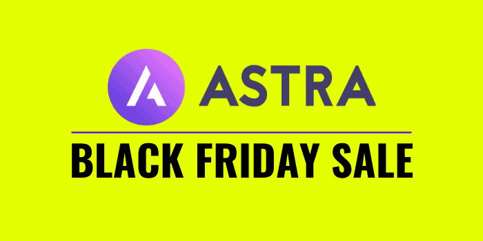 astra theme black friday cyber monday 2020 sale