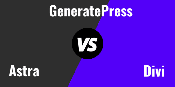 generatepress vs astra vs divi