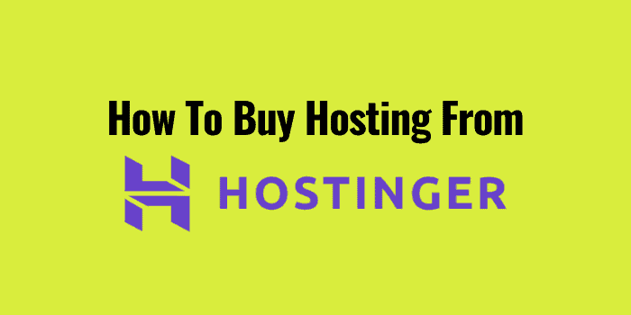 how to buy hosting from hostinger