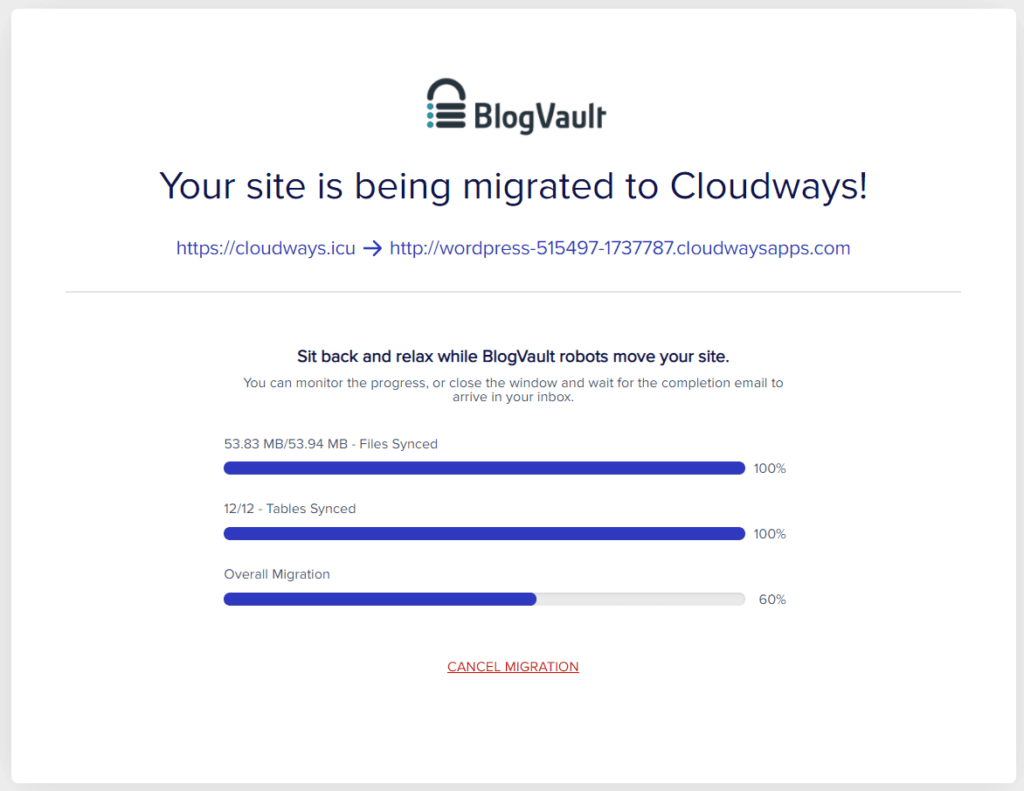 migrate wordpress site to cloudways 6