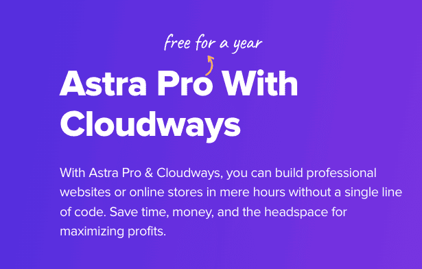 Free Astra Bundle with Cloudways