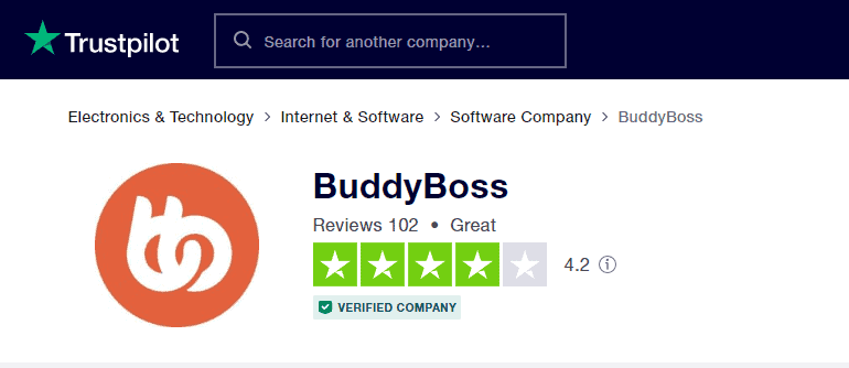 BuddyBoss Trustpilot Reviews