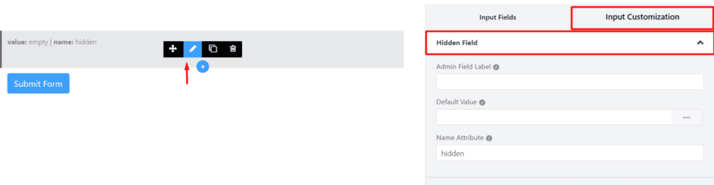 How to Add a Hidden Input Field in Fluent Forms 2